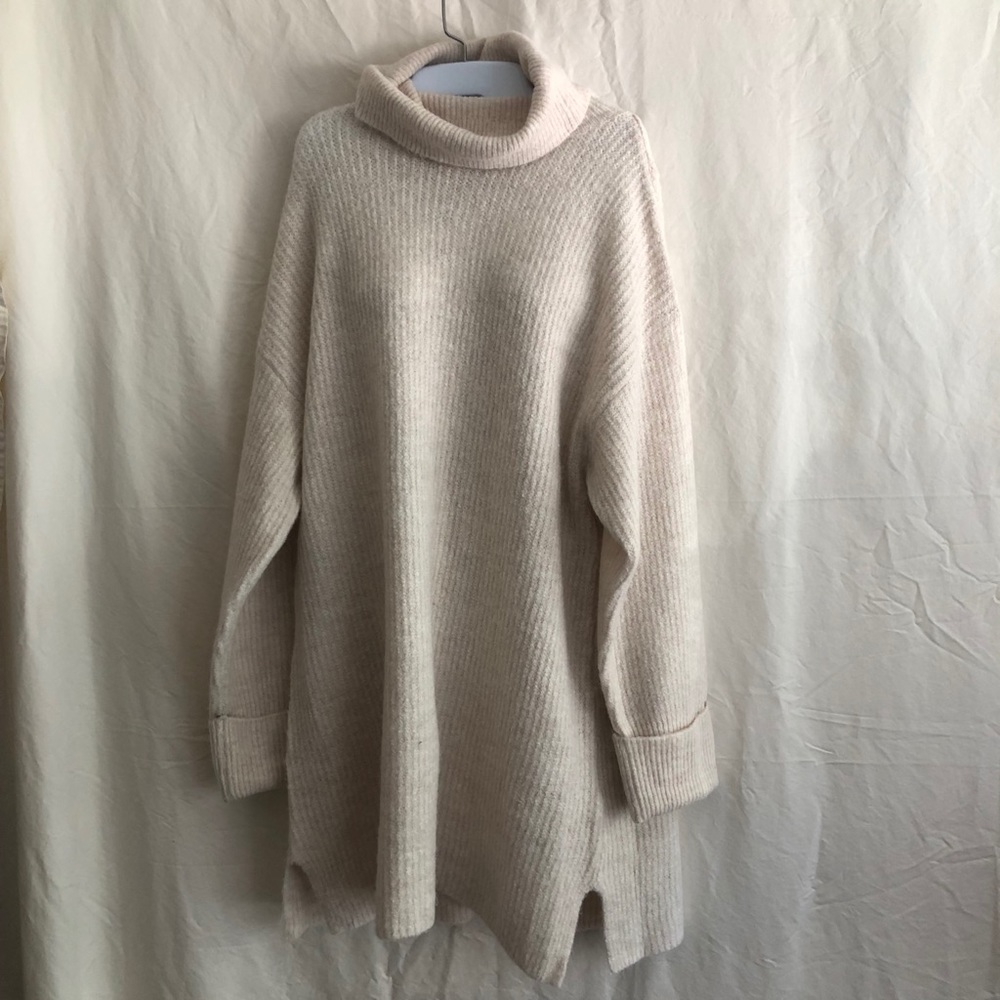 Topshop 8-10 cream sweater dress